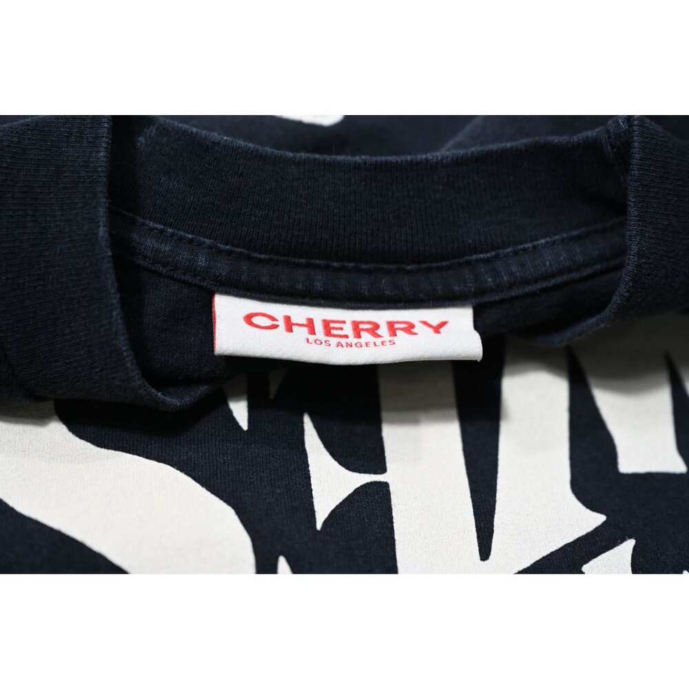Cherry LA Black Tee with White "American West" Eagle Graphic - Picture 6 of 9